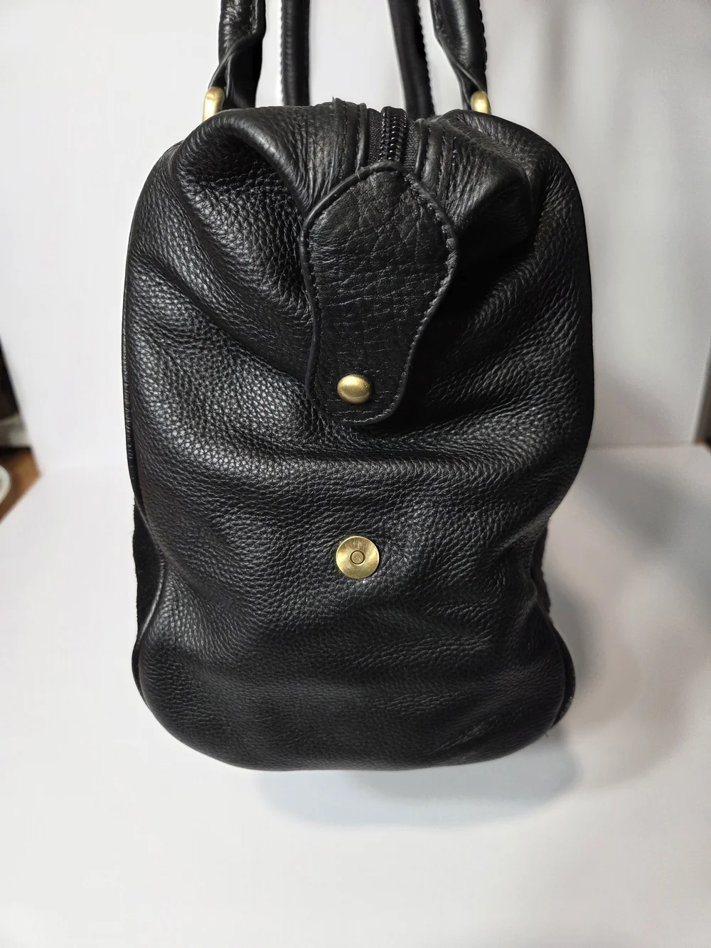 Sharif Black And Grey Patchwork Leather Tote Bag